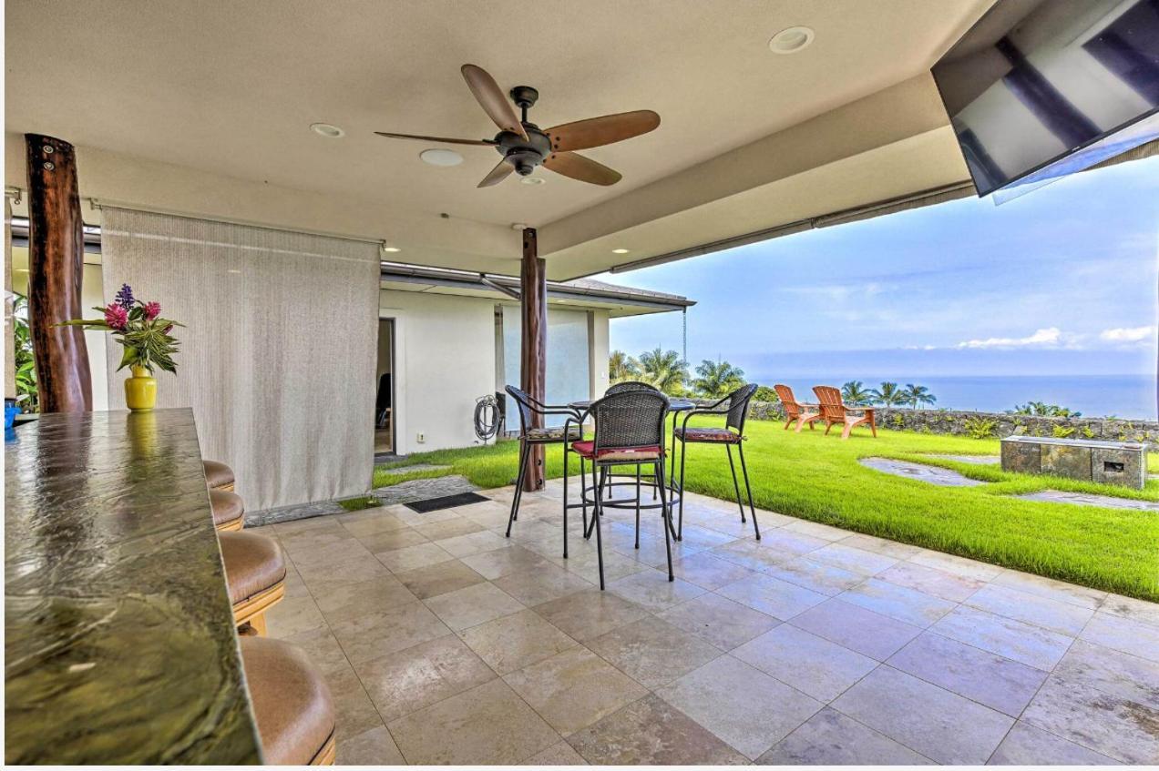 Sweeping Ocean Views Ideal Location Gated Villa Kailua-Kona Exterior foto